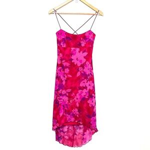 City Triangles Y2K Vintage Fairy Sheer Slip Dress Size M Pink Coquette Babydoll